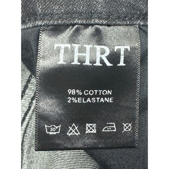 THRT Men's Graphic Print Gray Skinny Denim Jeans - Size 28 (26x30.5) *READ* - Picture 6 of 6